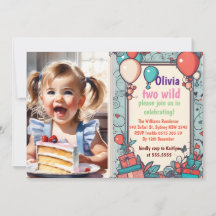 Zwei Wildtiere, 2. Geburtstag, Safari Tiere Niedli