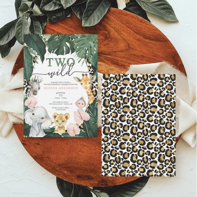 Zwei Wildtiere zum Geburtstag Einladung (Von Creator hochgeladen)