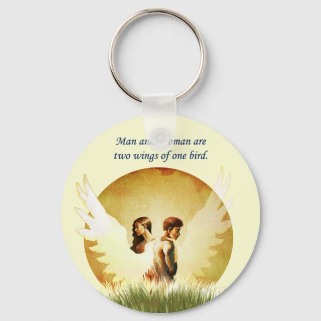 Zwei Wings Schlüsselanhänger (Vorderseite)