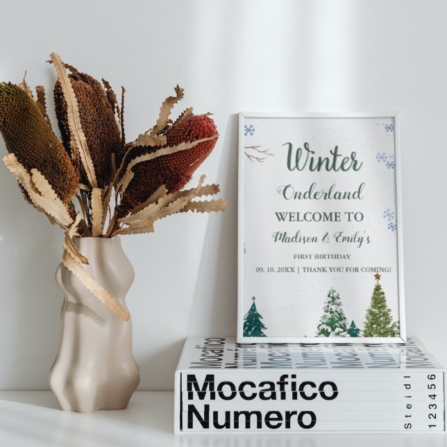 ZWEI WInter Onderland Weihnachten Willkommen zum G Poster (Von Creator hochgeladen)