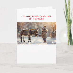 ZWEI WINTERFREUNDE BEI CHRISTMAS EINLADUNG