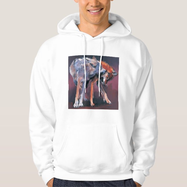 Zwei Wölfe 2001 Hoodie (Vorderseite)