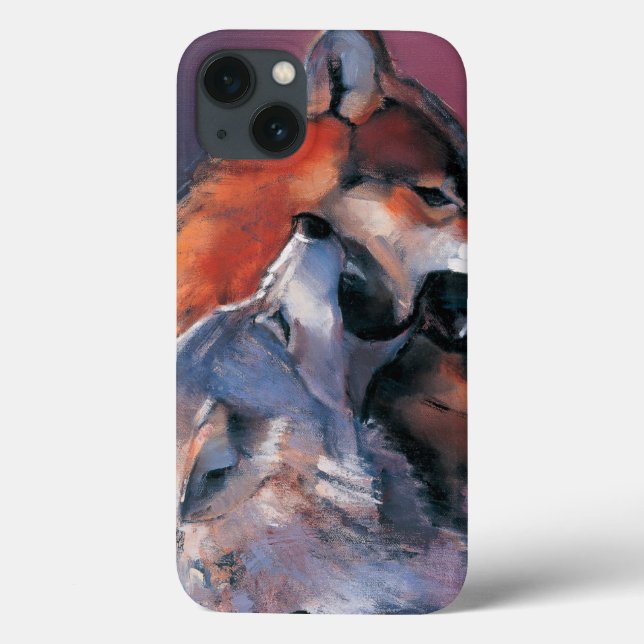 Zwei Wölfe Case-Mate iPhone Hülle (Rückseite)