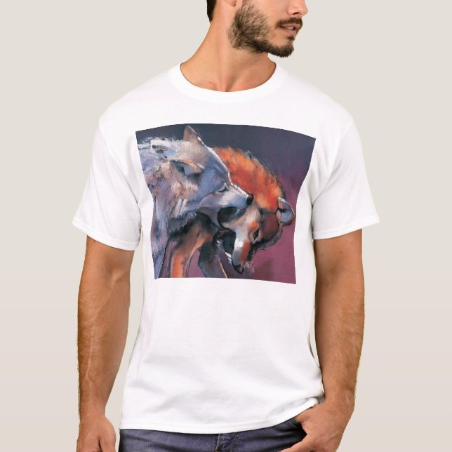 Zwei Wölfe T-Shirt (Vorderseite)