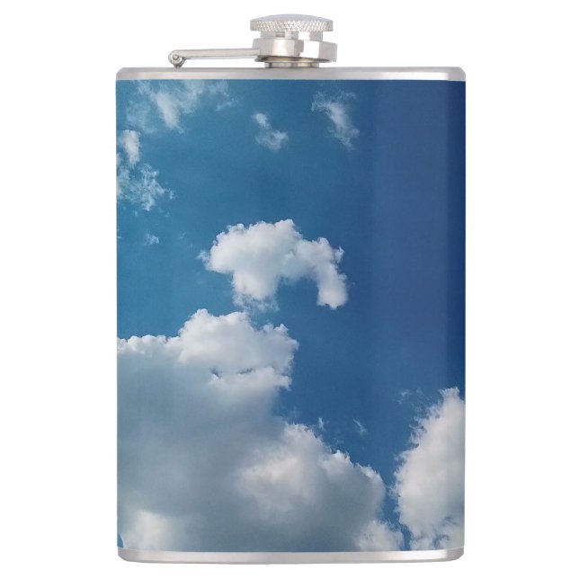 Zwei Wolken Flachmann (Vorderseite)