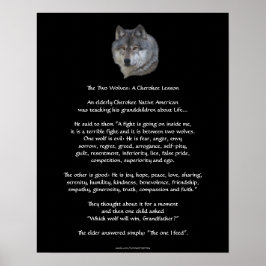 ZWEI WOLVES CHEROKEE TALE Poster