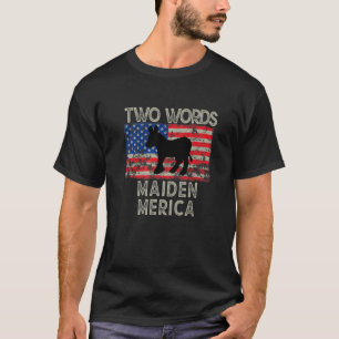 Zwei Worte aus Amerika Funny Biden Zitat Maiden T-Shirt