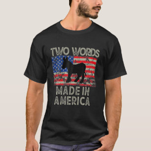 Zwei Worte aus Amerika Maden Merica Funny Bid T-Shirt