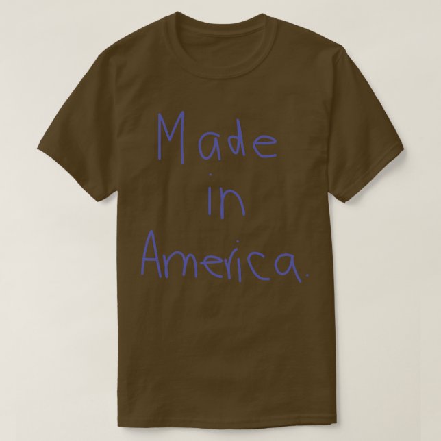 Zwei Worte aus Amerika T-Shirt (Design vorne)