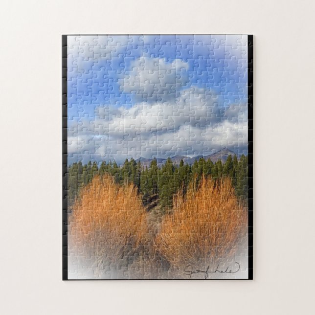 Zwei-Yellow-Bushes-Puzzle Puzzle (Vertikal)