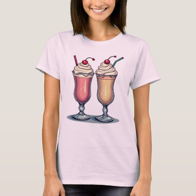 Zwei Yummy Milkshakes - T - Shirt für Frauen (Vorderseite)