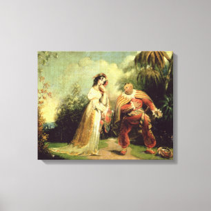 Zwei Zahlen im türkischen Kostüm in Ostländer Leinwanddruck