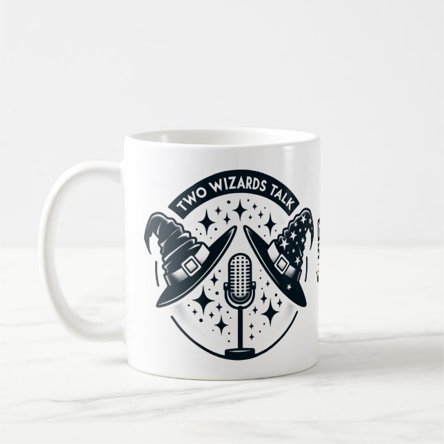 Zwei Zauberer sprechen Kaffeetasse (Links)