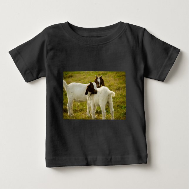Zwei Ziegen Baby T-shirt (Vorderseite)