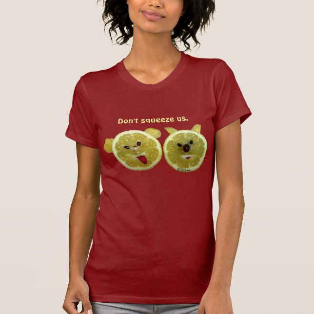 Zwei Zitronen-Gesichts-T - Shirt /Apparel (Vorderseite)