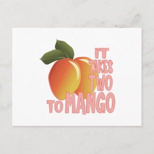 Zwei zu Mango Postkarte