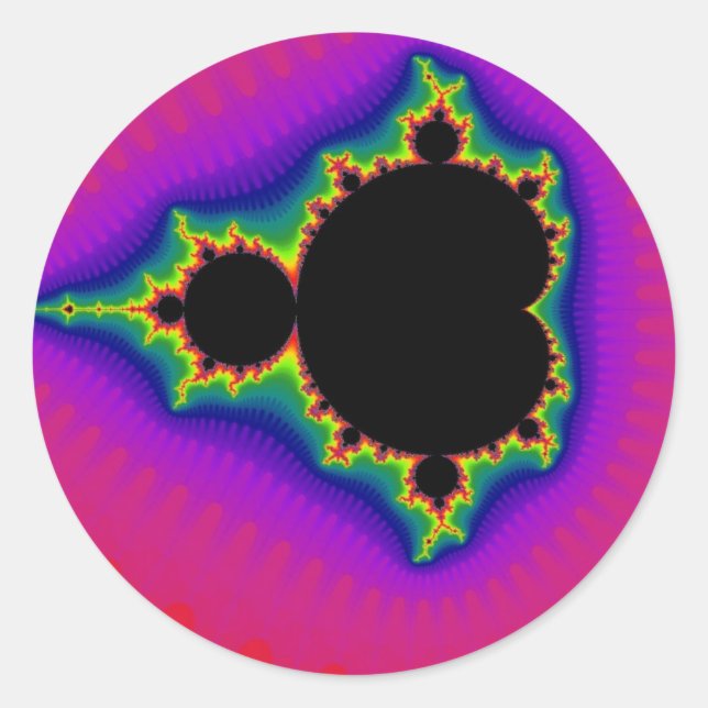 Zwei zu Power von vierzig Stickern Runder Aufkleber (Vorderseite)