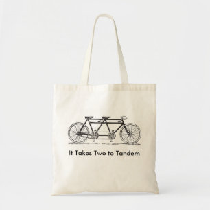 Zwei zu Tandem Tragetasche