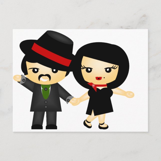 Zwei zu Tango Postkarte (Vorderseite)