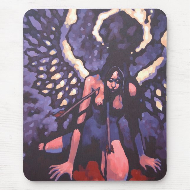 Zwei zum Kasten - Ansporn Mousepad (Vorne)