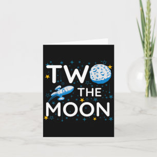 Zwei zum Mond 2. Planeten Liebhaber Geburtstag Wel Karte