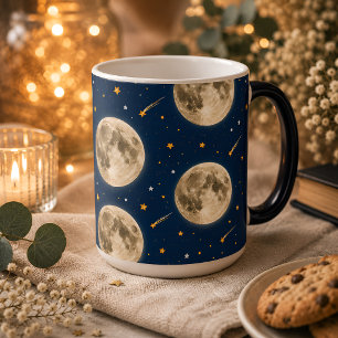 Zwei Zum Mond Becher Weltraum Geburtstagsgeschenk Verwandlungstasse