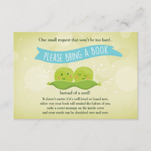 Zweibettzimmer Babydusche Bringen Sie ein Buch mit Begleitkarte