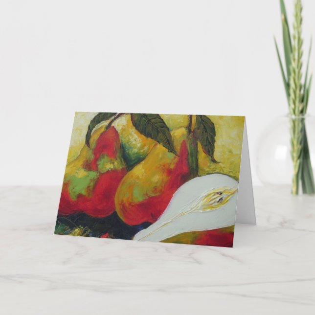 Zweieinhalb Birnen Geburtstagskarte Karte (Vorderseite)