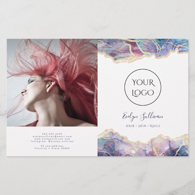 Zweifach-Broschüre für dunkle Optik (Vorderseite)