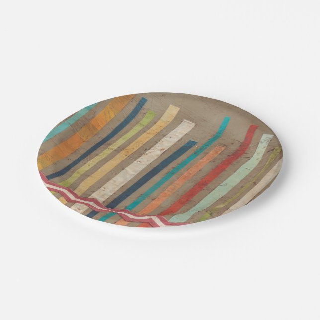 Zweifachzäune II Pappteller (Schrägansicht)