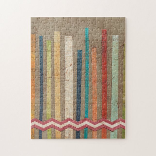 Zweifachzäune II Puzzle (Vertikal)