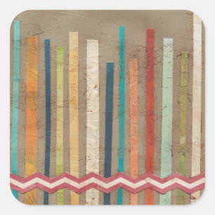 Zweifachzäune II Quadratischer Aufkleber