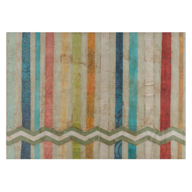 Zweifachzäune IV Schneidebrett (Vorderseite)