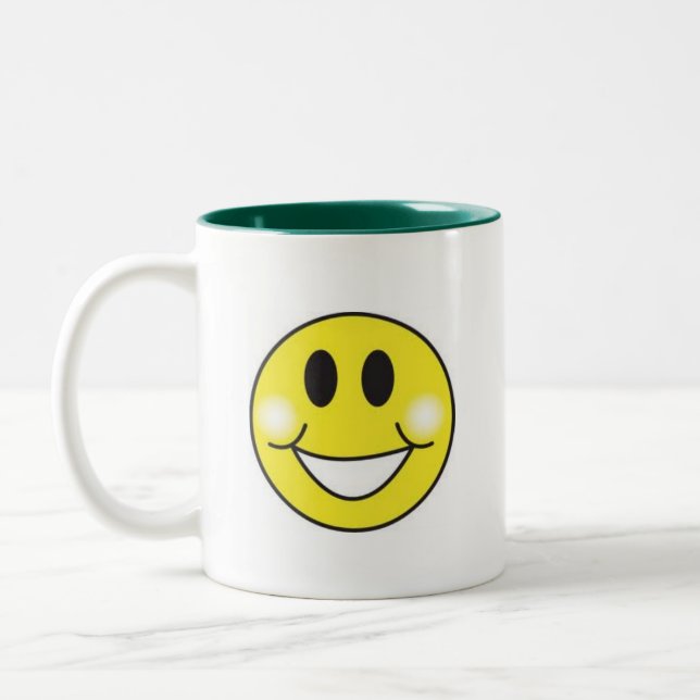 Zweifarben-Kaffeetasse Zweifarbige Tasse (Links)