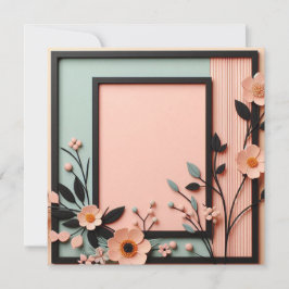 Zweifarbig dimensionale Bläschen Einladung