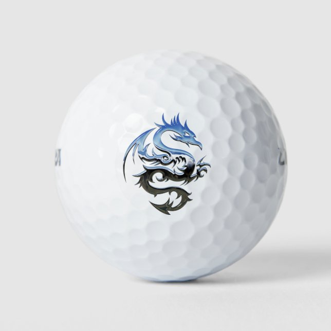 zweifarbige Drachengolfbälle Golfball (Vorderseite)