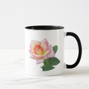 Zweifarbige Rosa Tasse