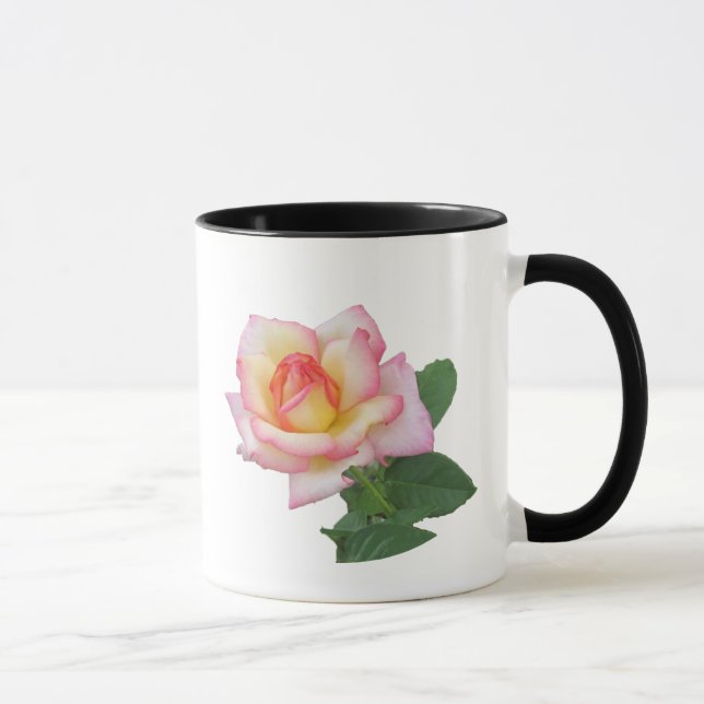 Zweifarbige Rosa Tasse (Rechts)