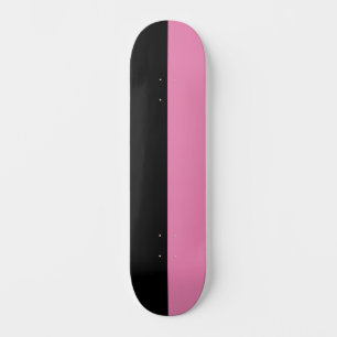 Zweifarbige Split Halbfarbe Schwarz und halbes Ros Skateboard