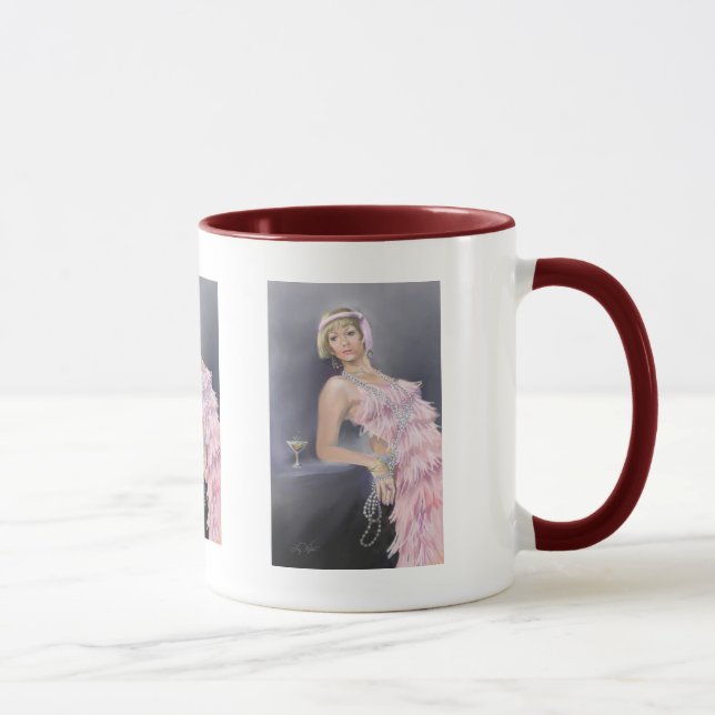 Zweifarbige Springtime-Flapper-Tasse Tasse (Rechts)