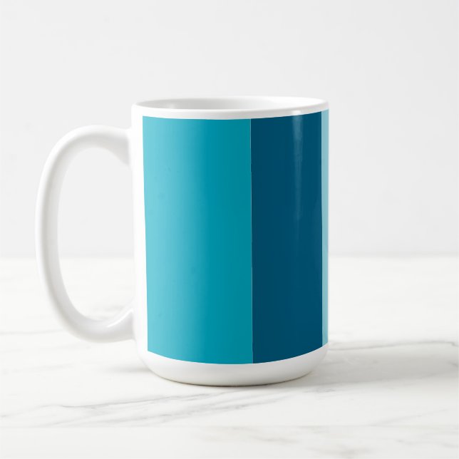 Zweifarbige Stripte-Tasse Kaffeetasse (Links)