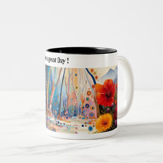 Zweifarbige Tasse, 325 ml Tasse (VorderseiteRechts)