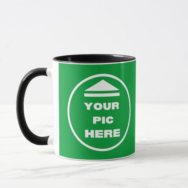 Zweifarbige Tasse - Bild 11 oz Schwarz hinzufügen (Links)