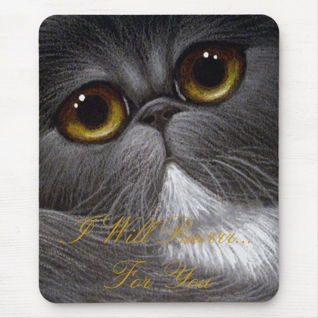 ZWEIFARBIGER PERSISCHER CAT Mousepad (Vorne)