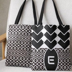 Zweifarbiges Chevron- und Tränen-Tasche