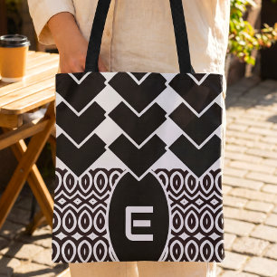 Zweifarbiges Chevron- und Tränen-Tasche