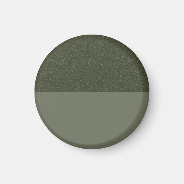 Zweifarbiges erdgrünes Magnet – Anpassbar (Vorne)