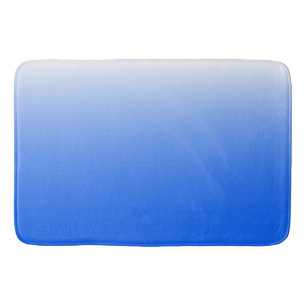 Zweifarbiges Gradient ombre elektrisch blau Badematte