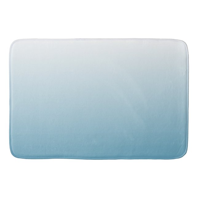 Zweifarbiges Gradienten Ober Engel Blau Badematte (Vorderseite)