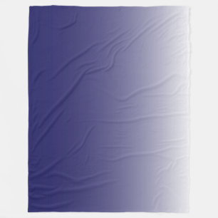 Zweifarbiges Gradienten Obrenblau Fleecedecke